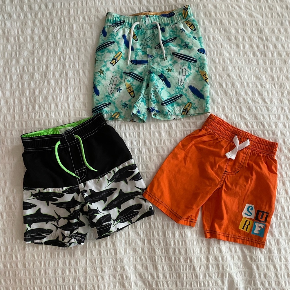 Boys swim trunks size 2T.